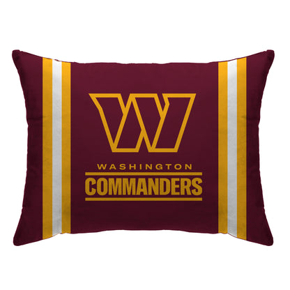NFL Standard Logo Stripe Bed Pillow