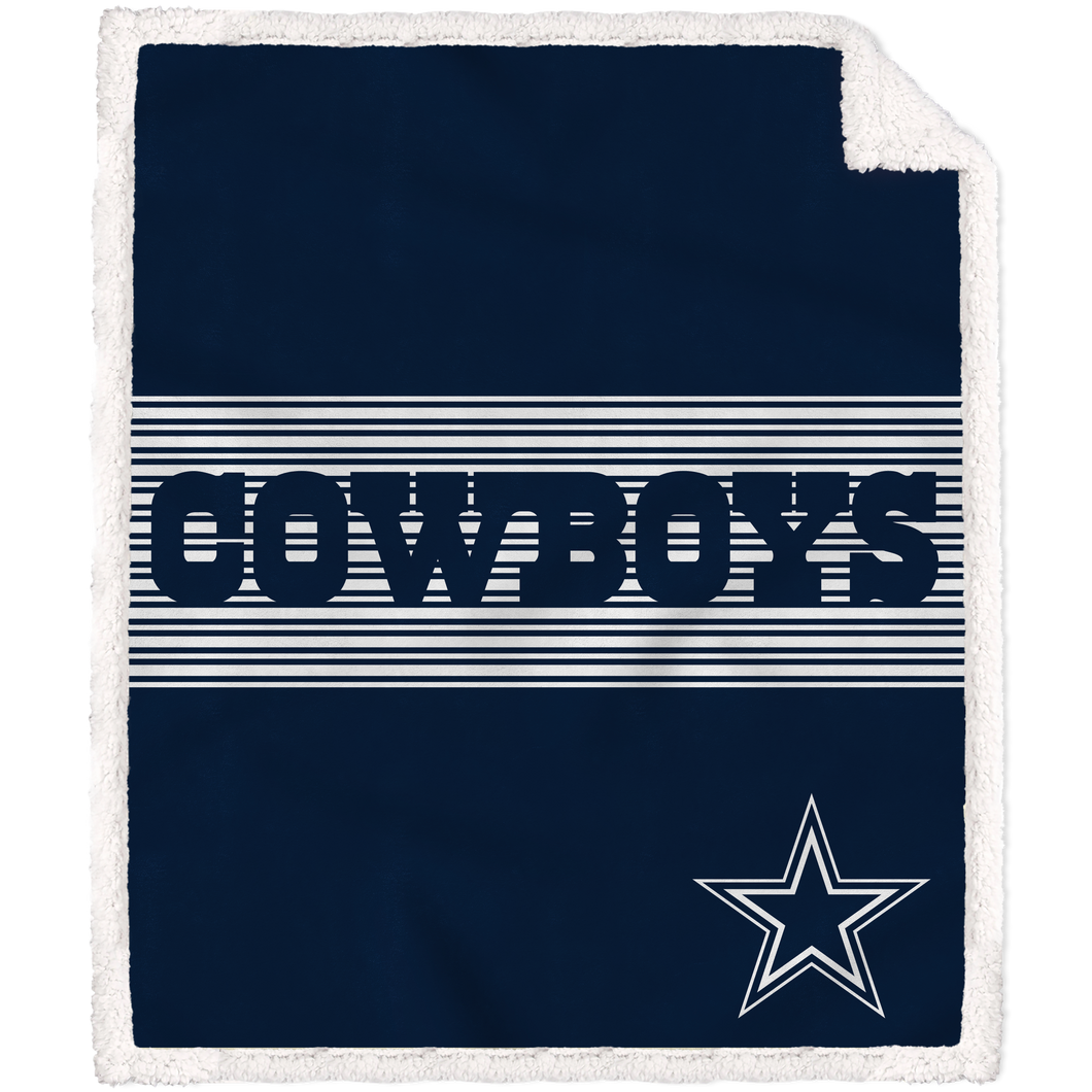 Dallas Cowboys Center Stripe Blanket