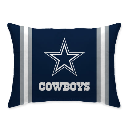 NFL Standard Logo Stripe Bed Pillow
