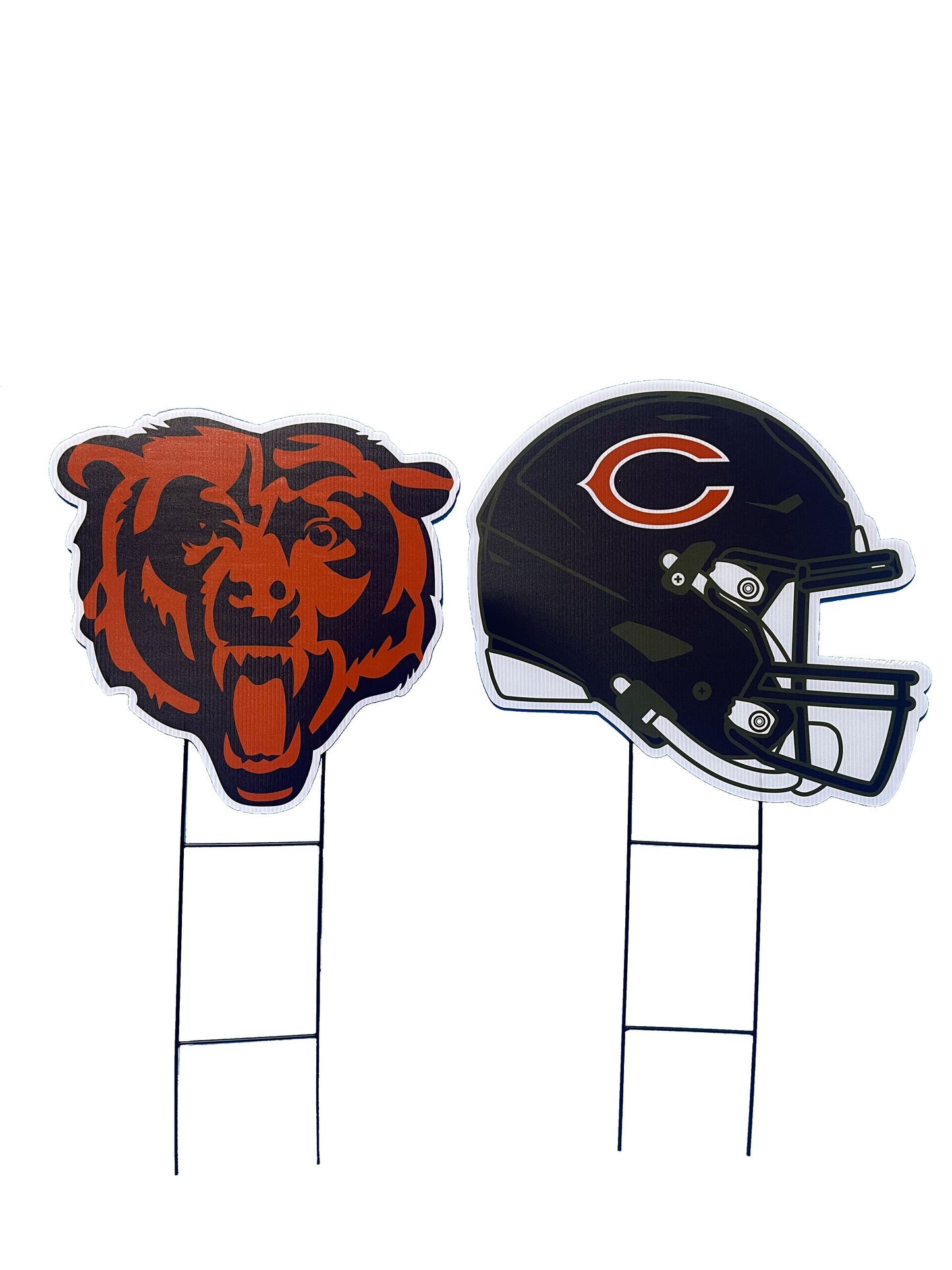 NFL Logo and Helmet 2 Pack Yard Sign Set