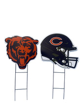 Load image into Gallery viewer, NFL Logo and Helmet 2 Pack Yard Sign Set
