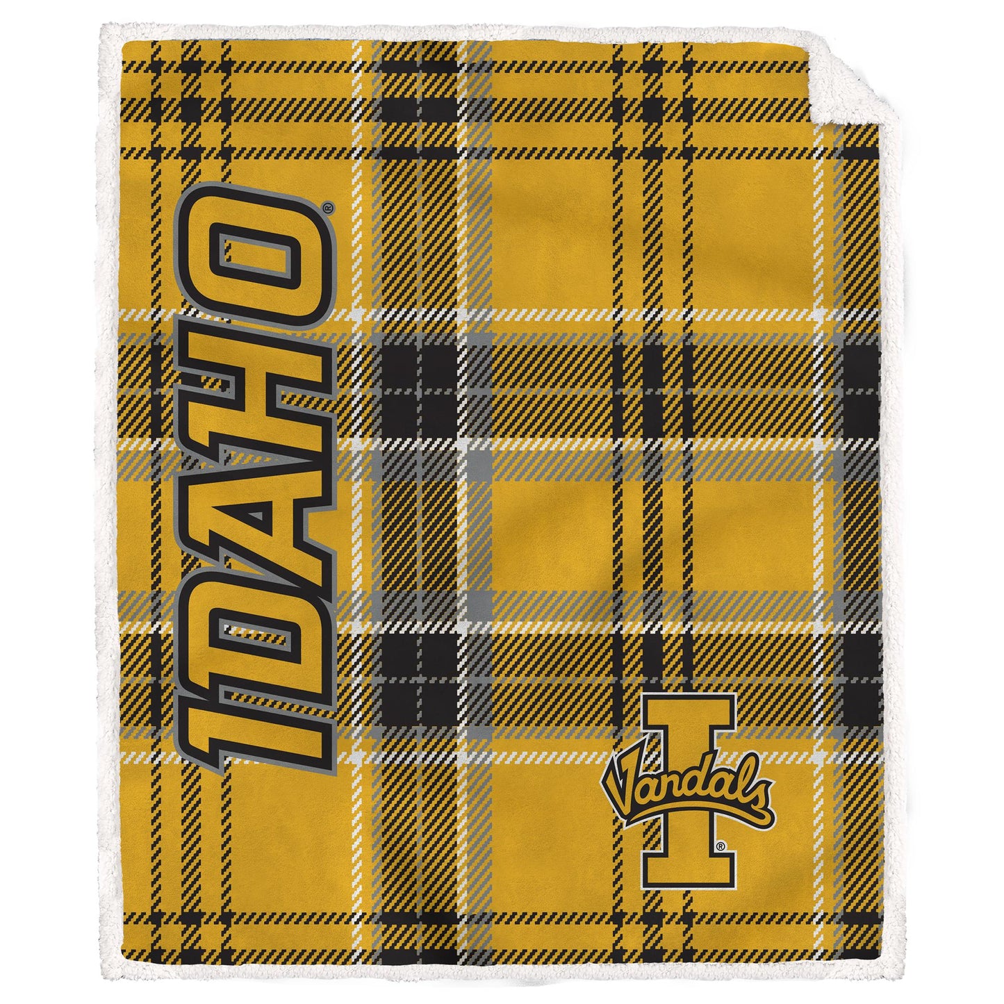 NCAA Playmaker Plaid Ultra Cozy Sherpa Throw