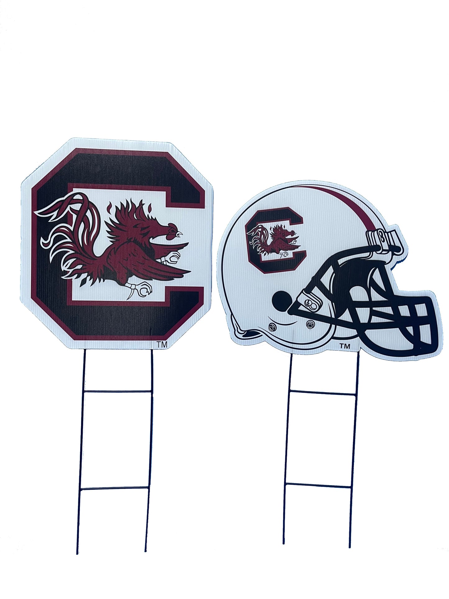 NCAA Logo and Helmet 2 Pack Yard Sign Set