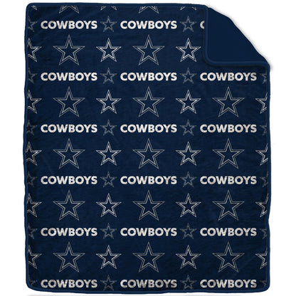 NFL Tonal Wordmark 60x70 Faux Fur Blanket