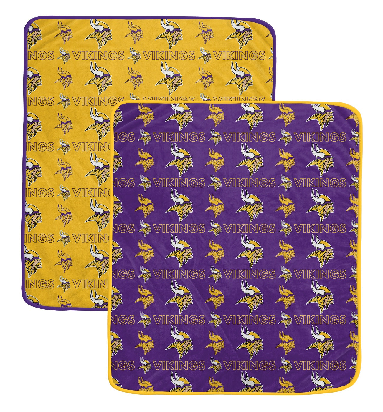 NFL Home & Away Logo Roll 60x70 2 Pack Blanket Set