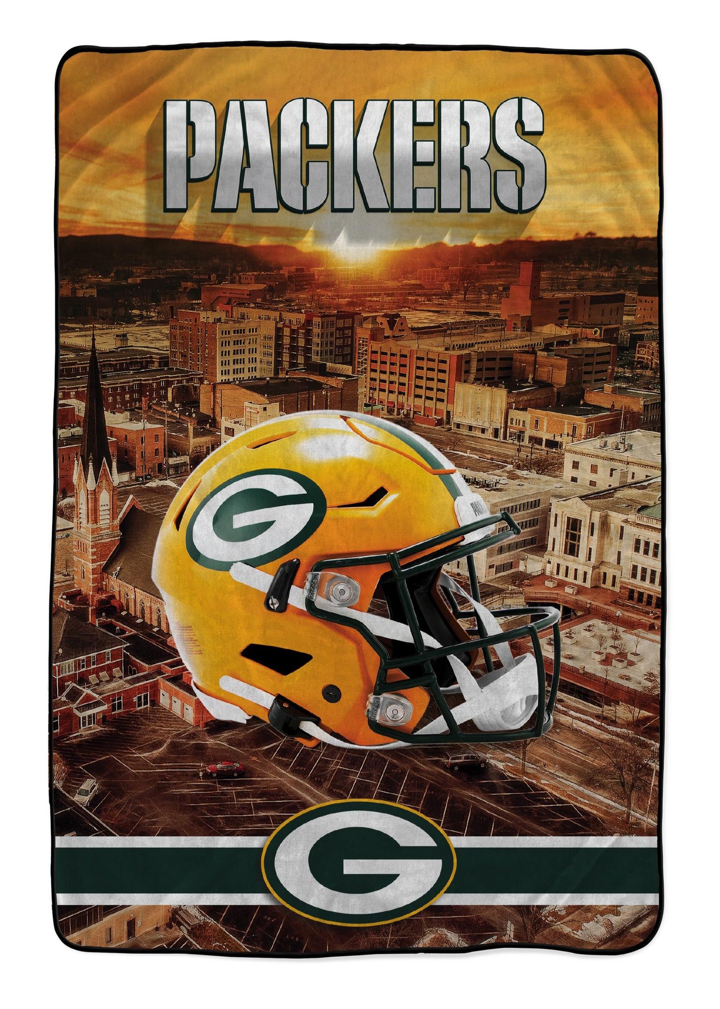 NFL Skyline Series Helmet 66x95 Oversized Blanket