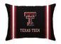 NCAA Standard Stripe Logo Bed Pillow