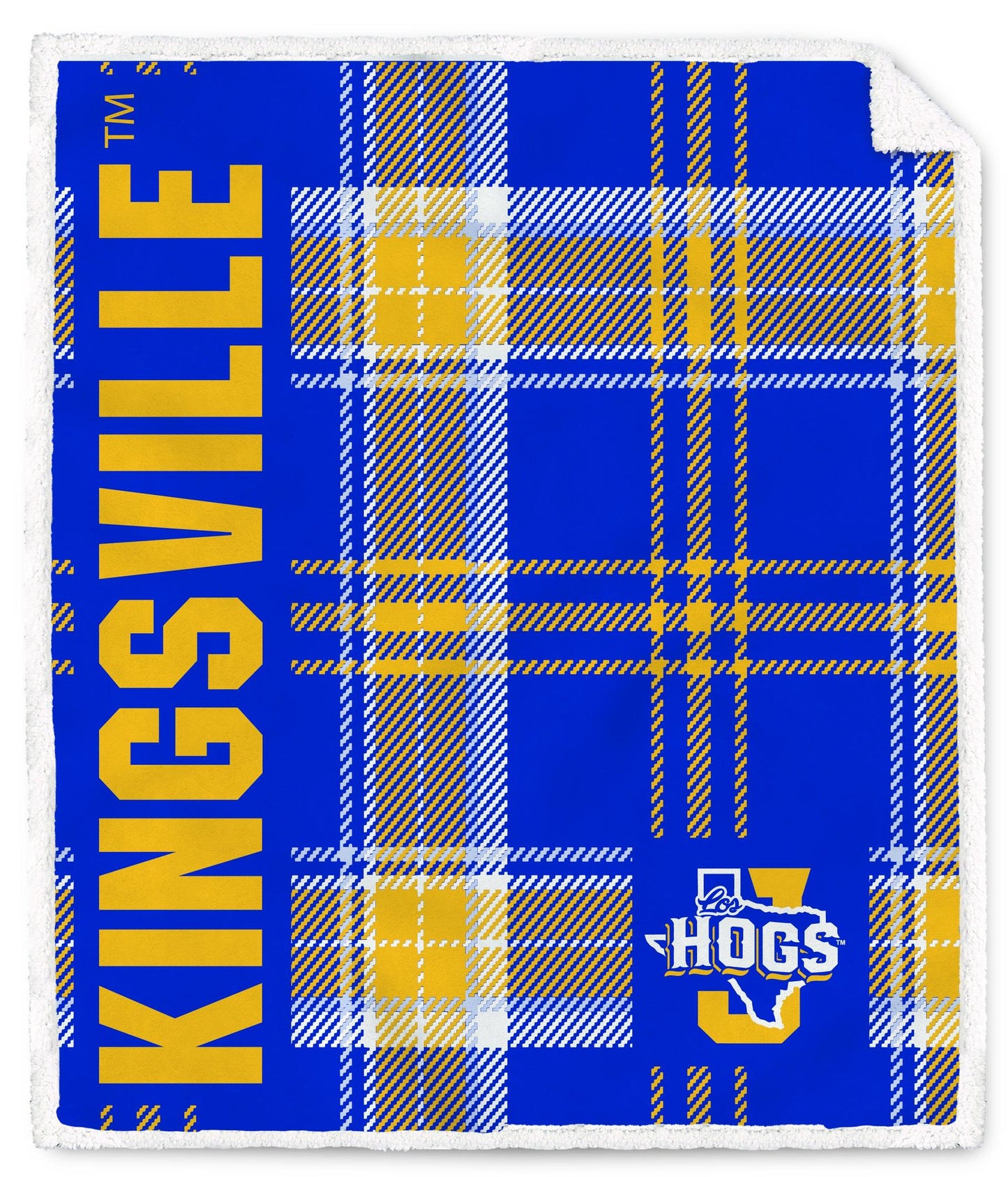 NCAA Playmaker Plaid Ultra Cozy Sherpa Throw