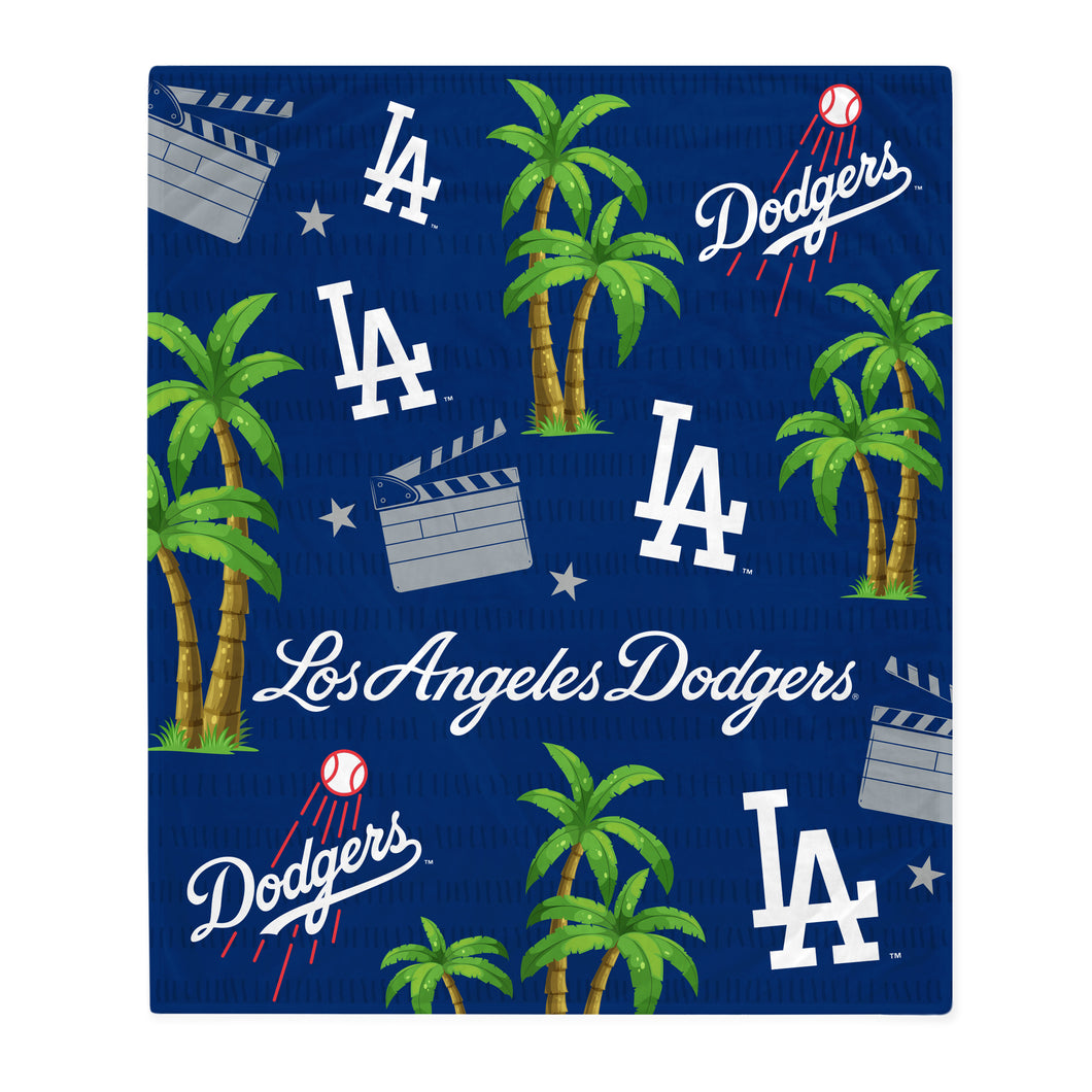 Los Angeles Dodgers Hometown Logos Blanket