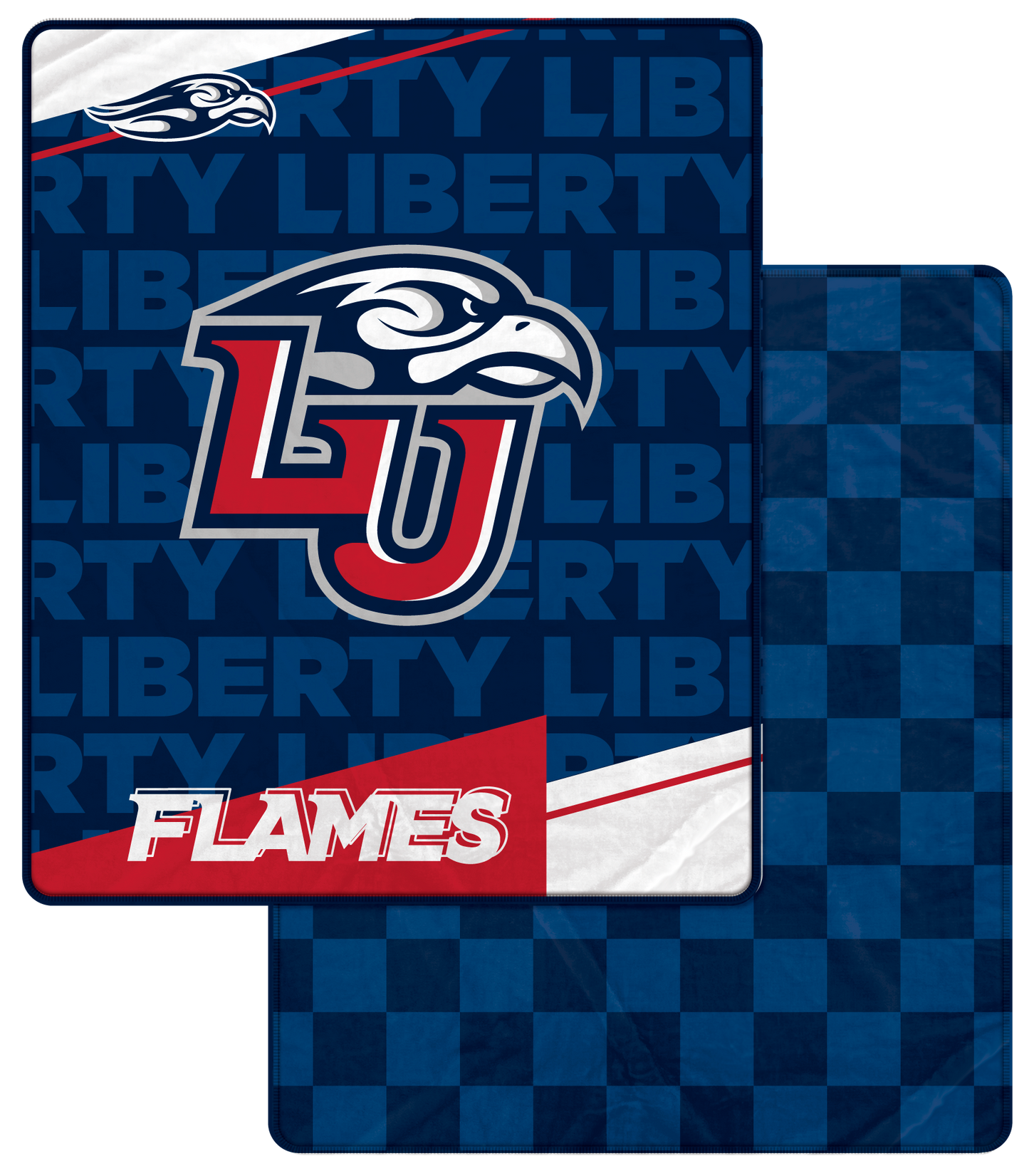 NCAA Diagonal Ghost Checker 60x70 Blanket