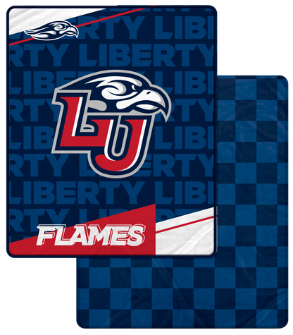 NCAA Diagonal Ghost Checker 60x70 Blanket