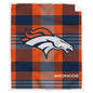 NFL Plaid Steel Royal Plush Sherpa 60x70 Blanket