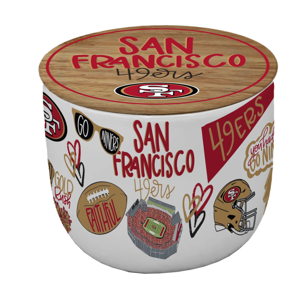 NFL Loco Fan 16oz Ceramic Candle