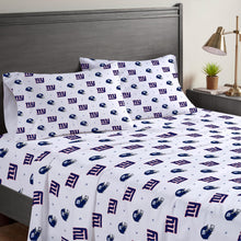 Load image into Gallery viewer, NFL Small X Queen Sheet Set
