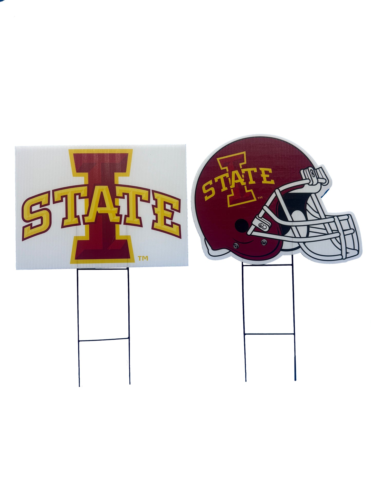 NCAA Logo and Helmet 2 Pack Yard Sign Set