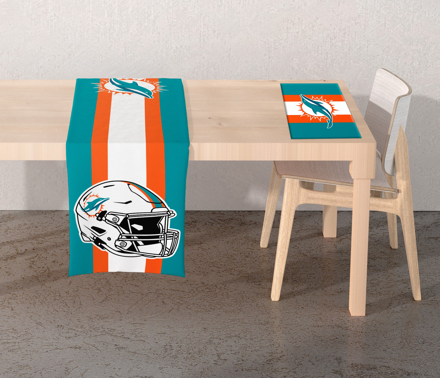 NFL Logo 2-Sided Place Mat Table Runner Set