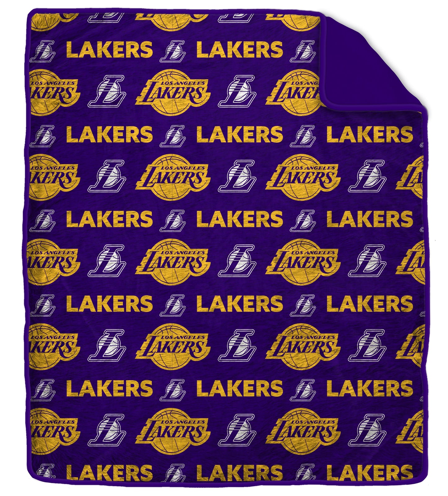 NBA Tonal Wordmark 60x70 Faux Fur Blanket