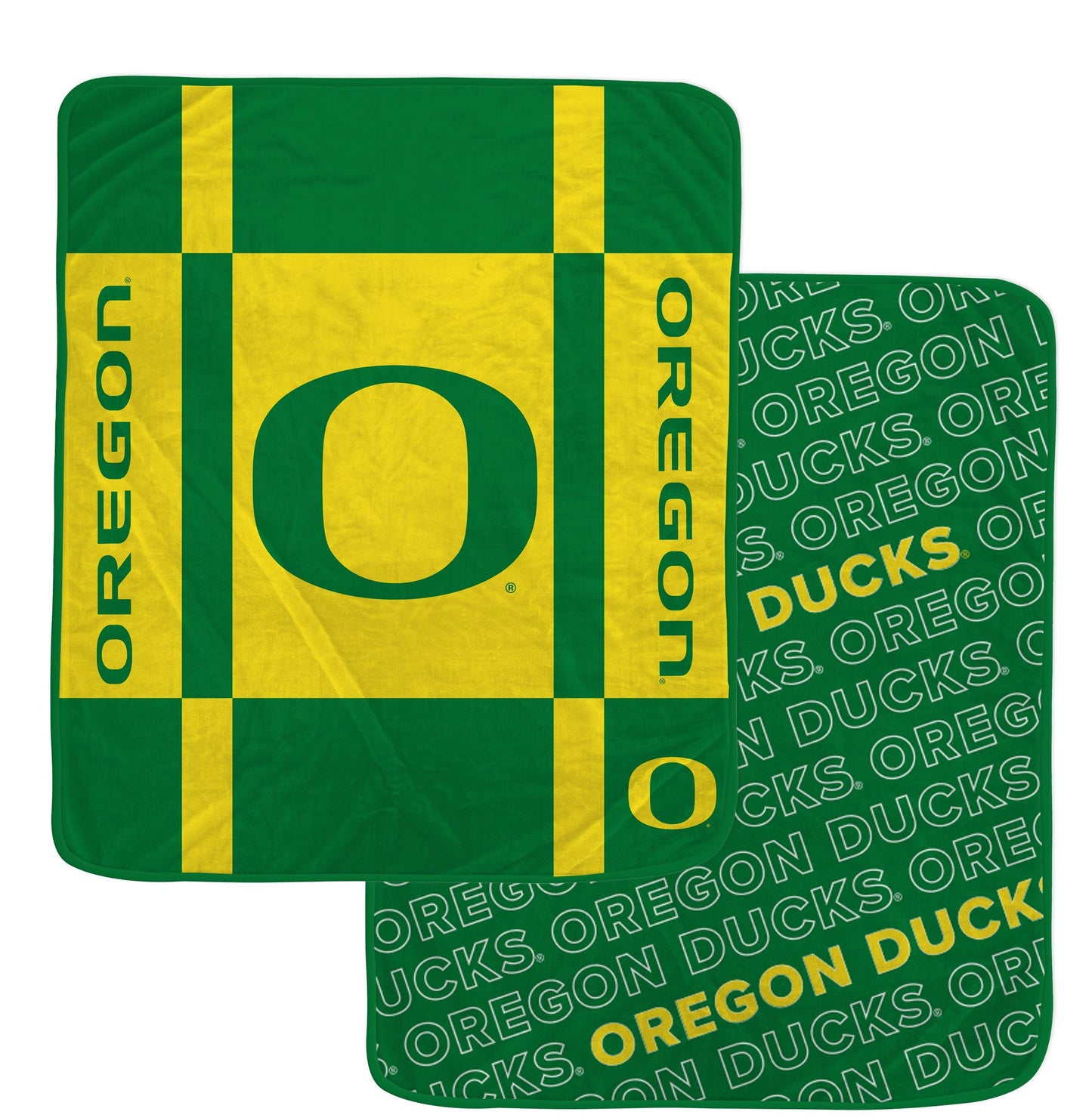 NCAA Reverse Block Double Sided 60x70 Ultra Cozy Blanket