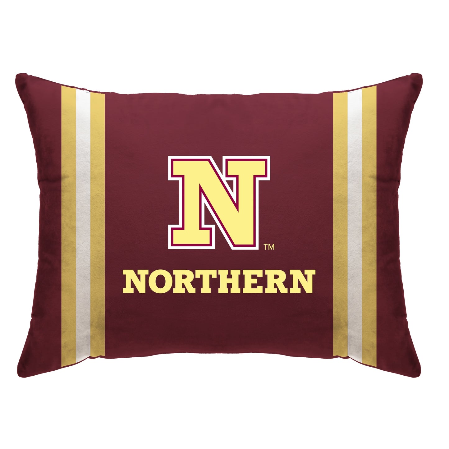 NCAA Standard Stripe Logo Bed Pillow