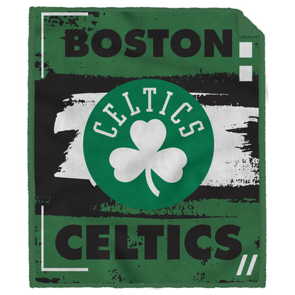 NBA Distressed Brush 2 Sided 60x70 Ultra Cozy Blanket
