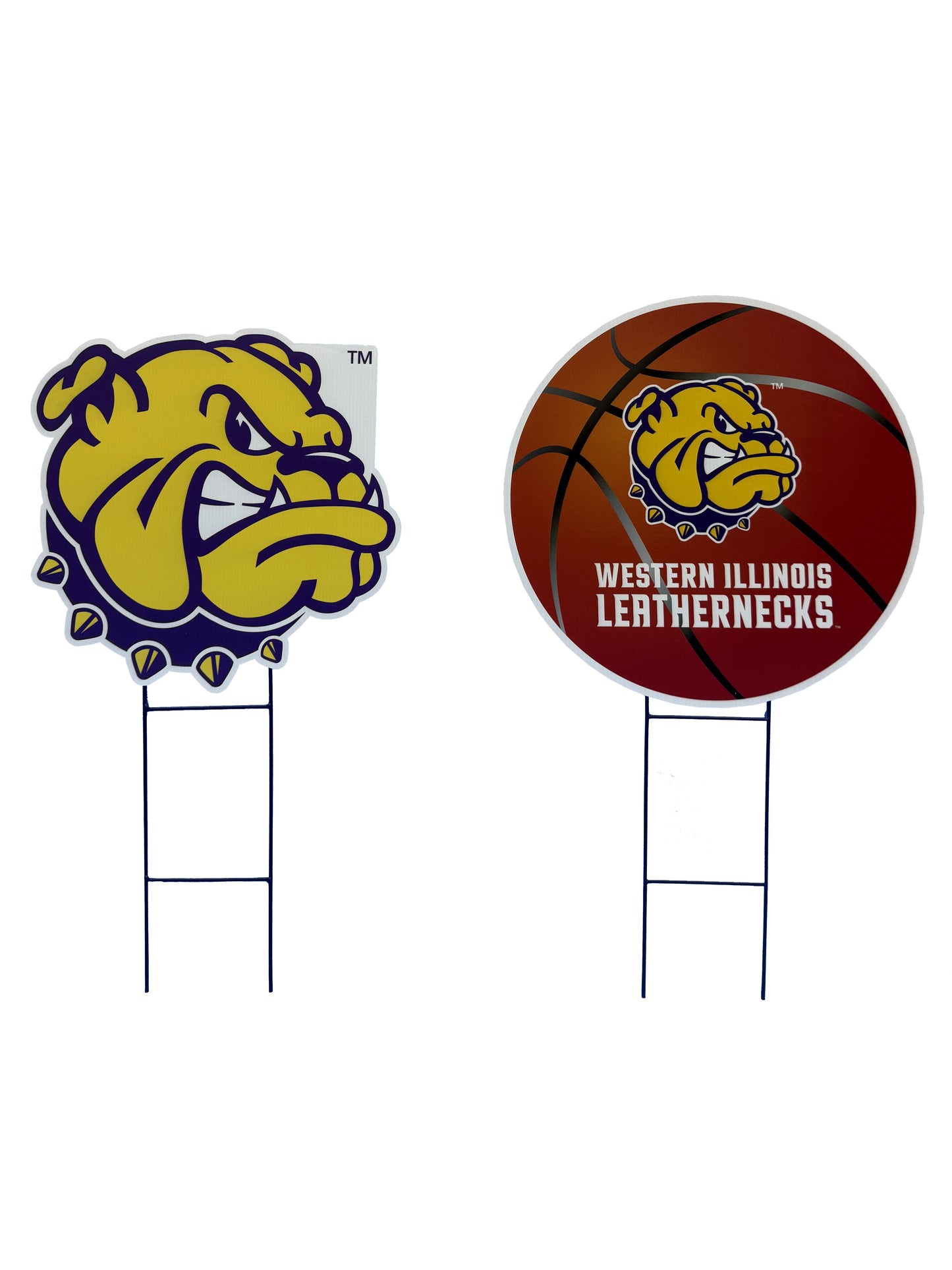 NCAA Logo and Helmet 2 Pack Yard Sign Set