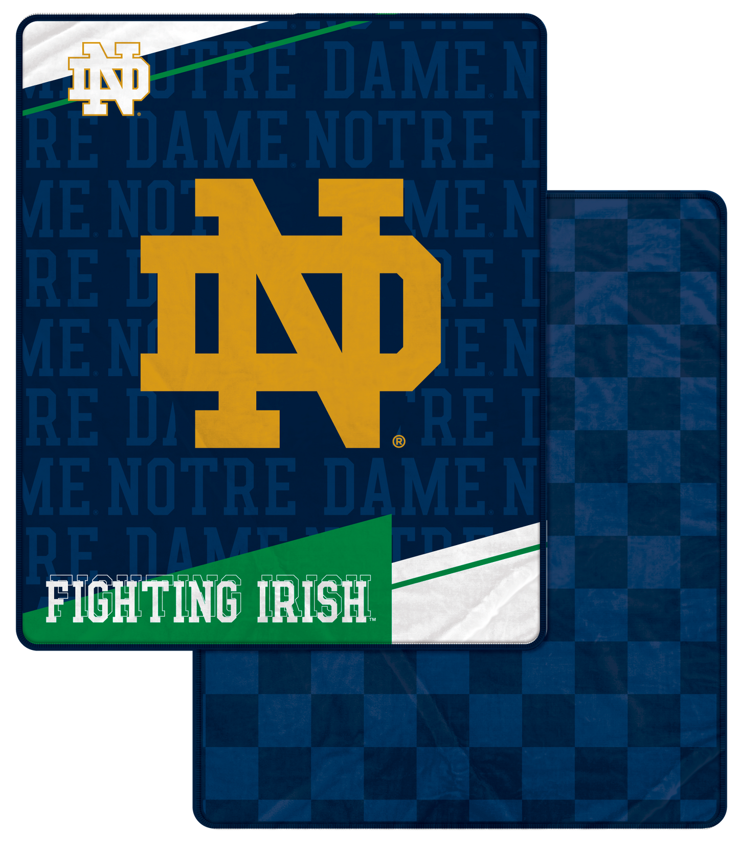 NCAA Diagonal Ghost Checker 60x70 Blanket