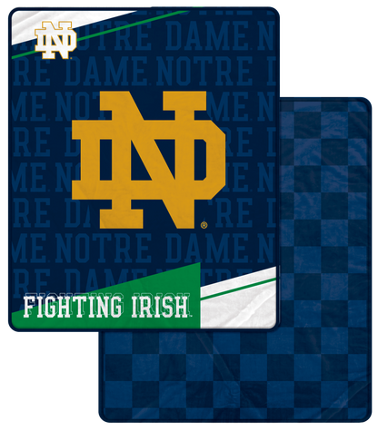 NCAA Diagonal Ghost Checker 60x70 Blanket