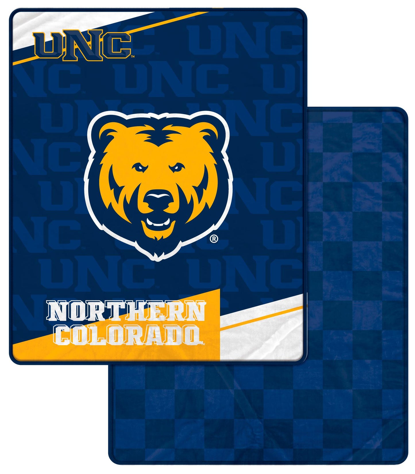 NCAA Diagonal Ghost Checker 60x70 Blanket
