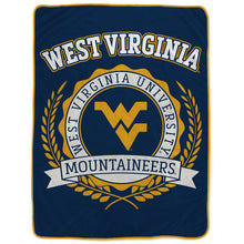 Load image into Gallery viewer, NCAA University Crest 50x60 Ultra Soft Blanket
