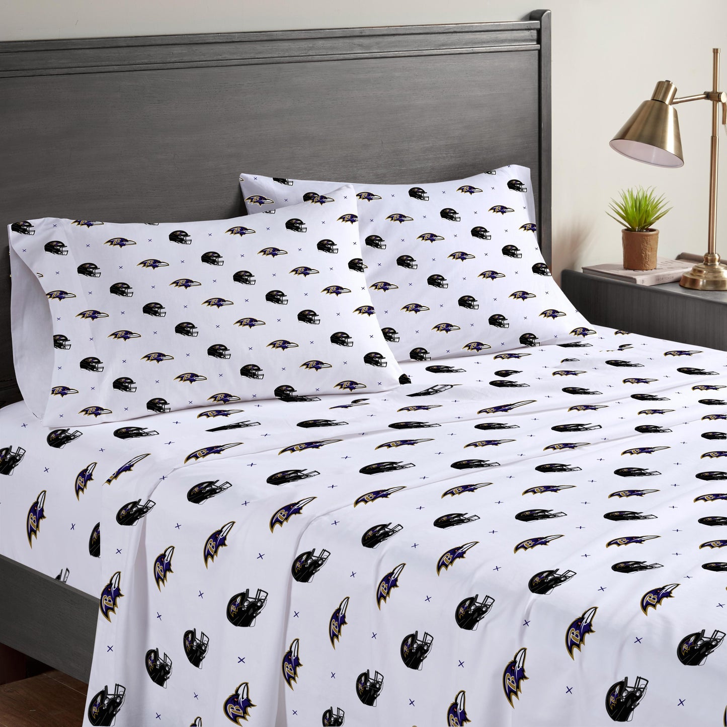 NFL Small X Queen Sheet Set