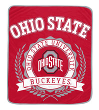 Load image into Gallery viewer, NCAA University Crest 50x60 Ultra Soft Blanket
