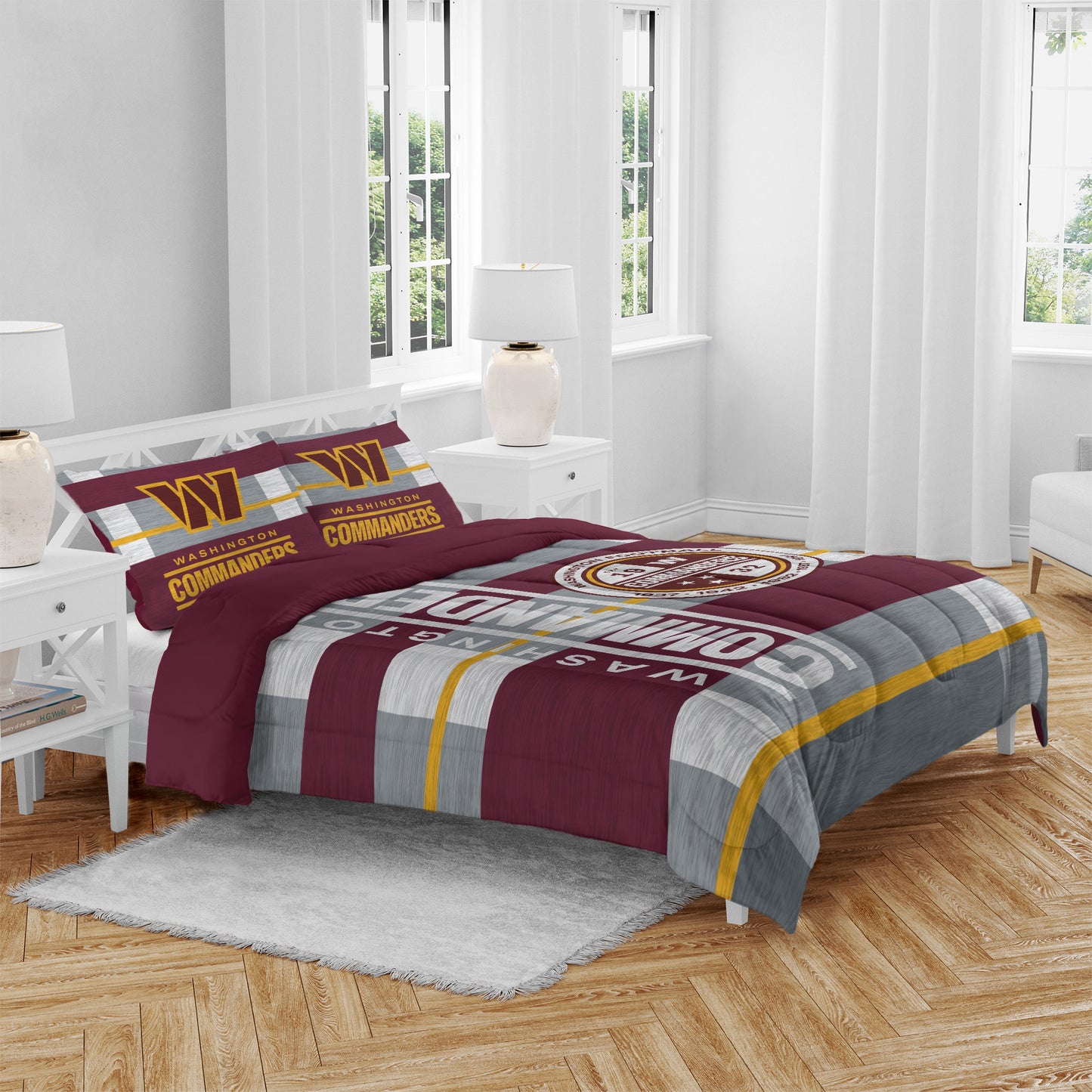 NFL Heathered Stripe 3 PC Queen Bed in a Bag