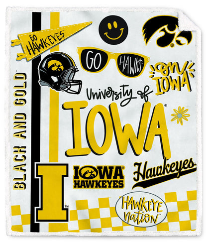 NCAA Loco Fan Ultra Cozy 60x70 Sherpa Blanket