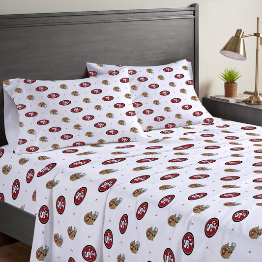 NFL Small X Queen Sheet Set