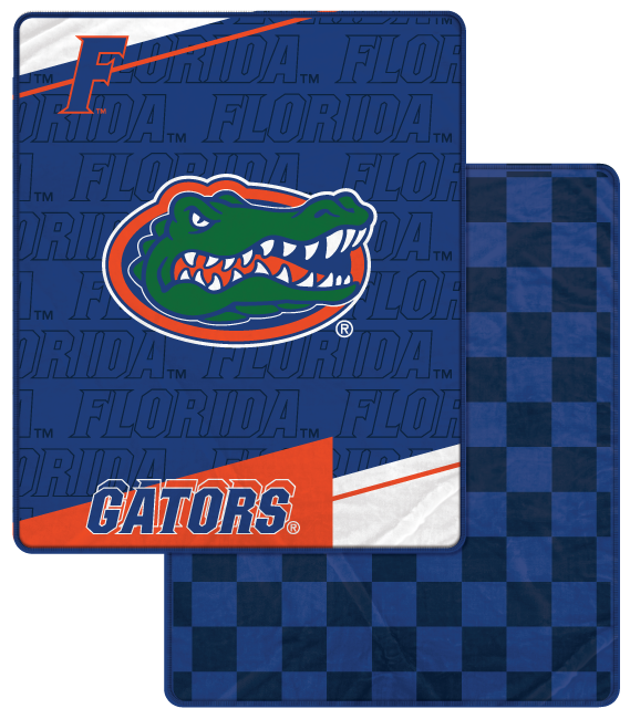 NCAA Diagonal Ghost Checker 60x70 Blanket