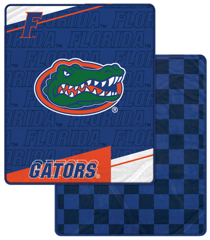 NCAA Diagonal Ghost Checker 60x70 Blanket