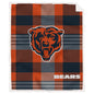NFL Plaid Steel Royal Plush Sherpa 60x70 Blanket