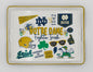 NCAA Loco Fan Large Serving Tray w/Handles