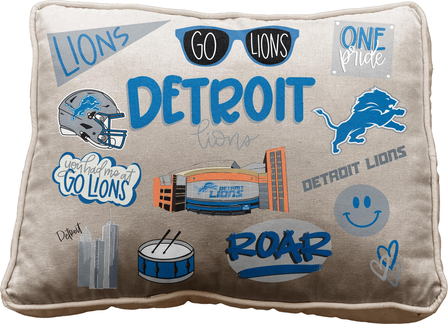NFL Loco Fan Canvas Décor Pillow