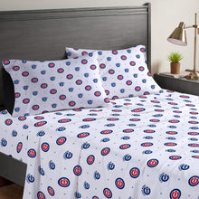 Load image into Gallery viewer, MLB Small X Queen Sheet Set

