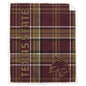 NCAA Playmaker Plaid Ultra Cozy Sherpa Throw