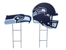 Load image into Gallery viewer, NFL Logo and Helmet 2 Pack Yard Sign Set
