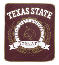 Load image into Gallery viewer, NCAA University Crest 50x60 Ultra Soft Blanket
