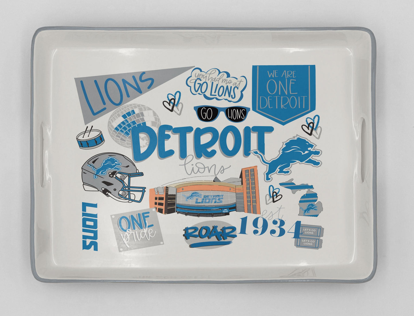 NFL Loco Fan Large Serving Tray w/Handles