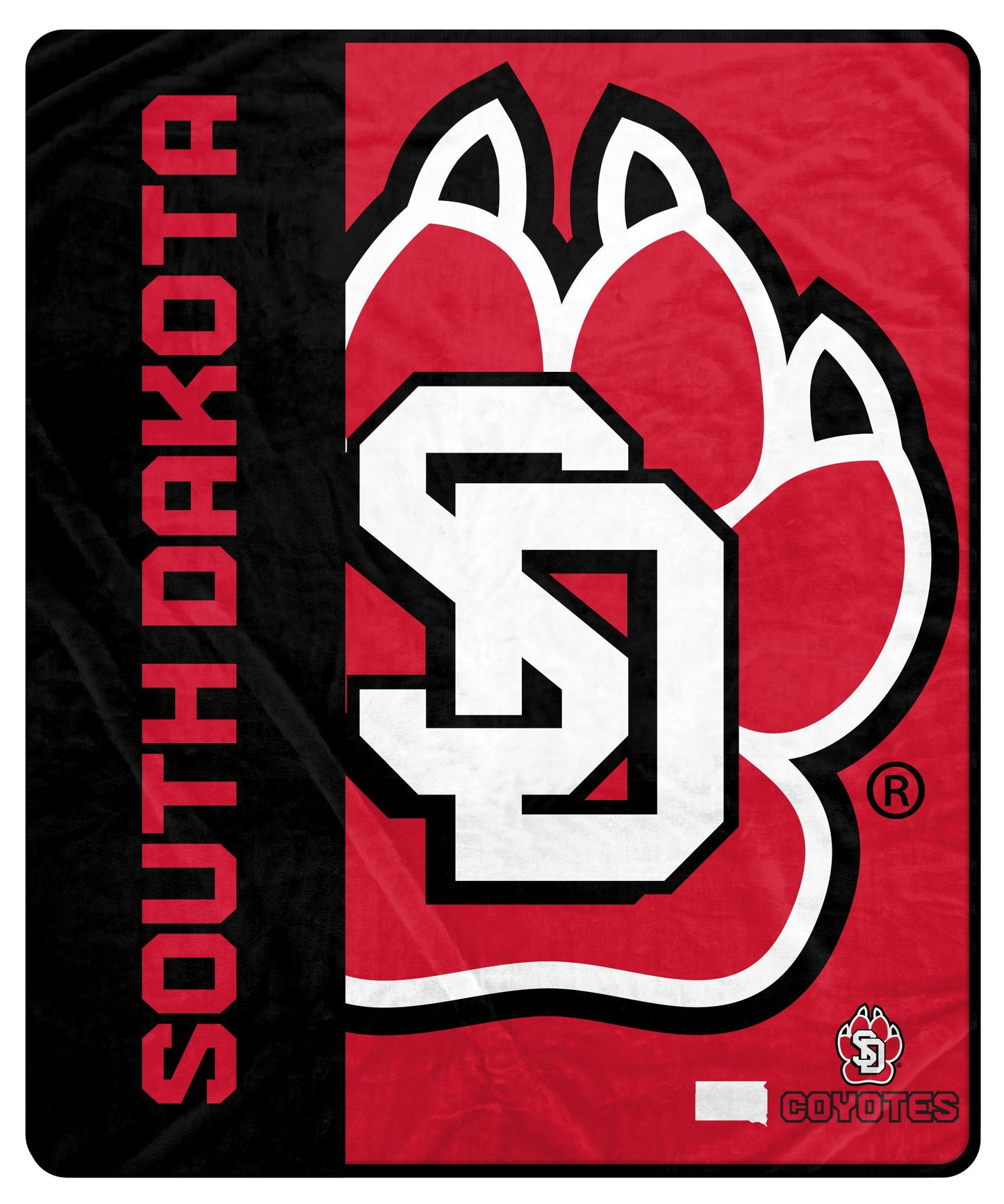 NCAA Endzone Ultra Soft Tailgate Throw