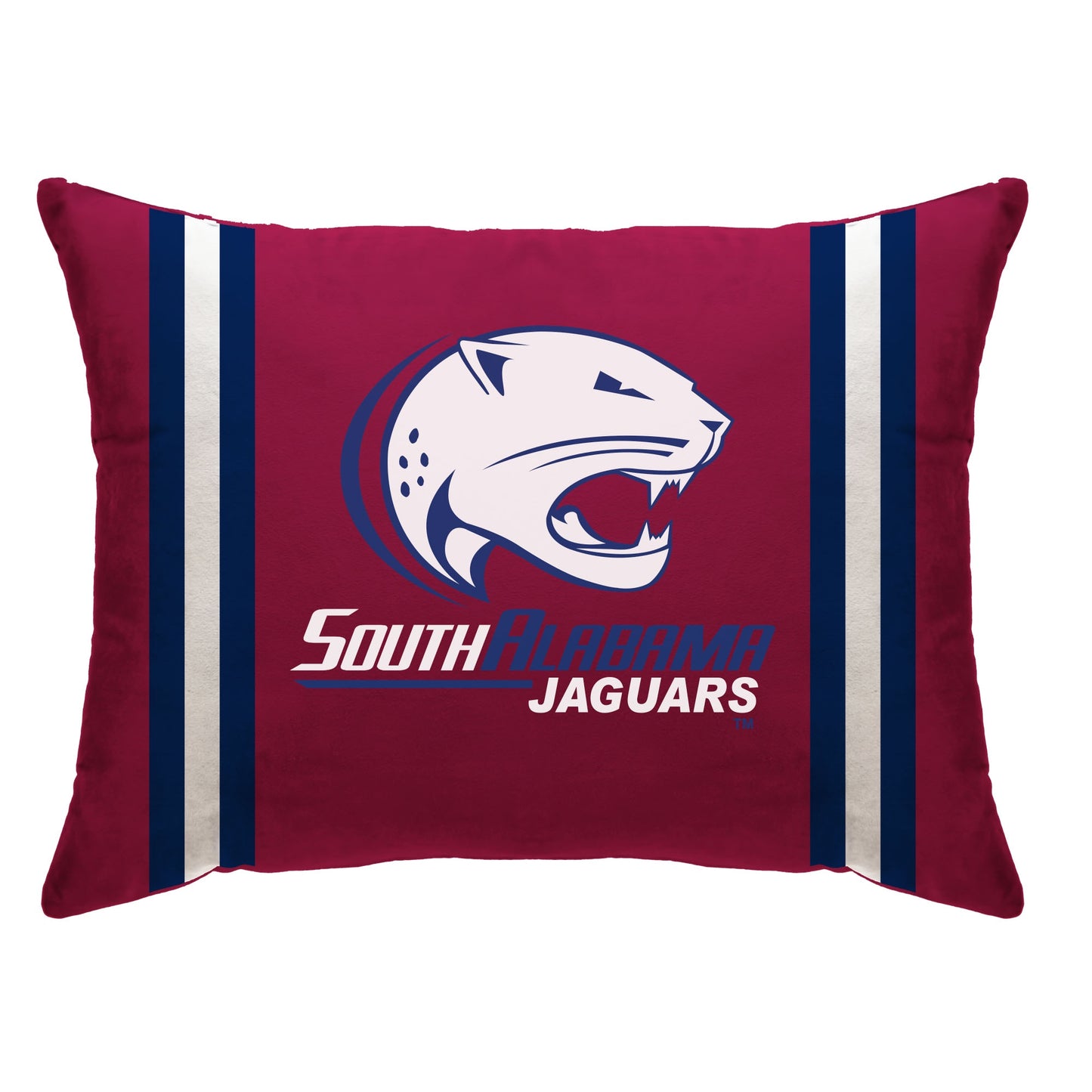 NCAA Standard Stripe Logo Bed Pillow