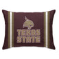 NCAA Standard Stripe Logo Bed Pillow