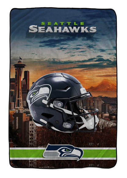 NFL Skyline Series Helmet 66x95 Oversized Blanket
