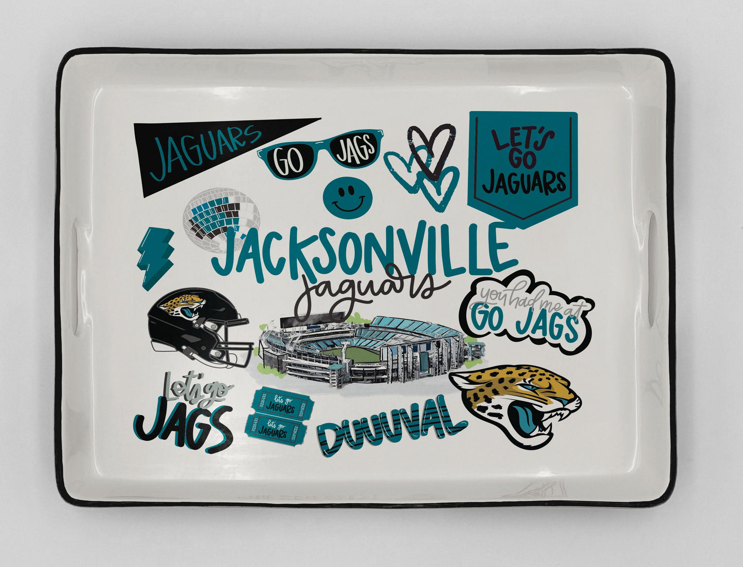 NFL Loco Fan Large Serving Tray w/Handles