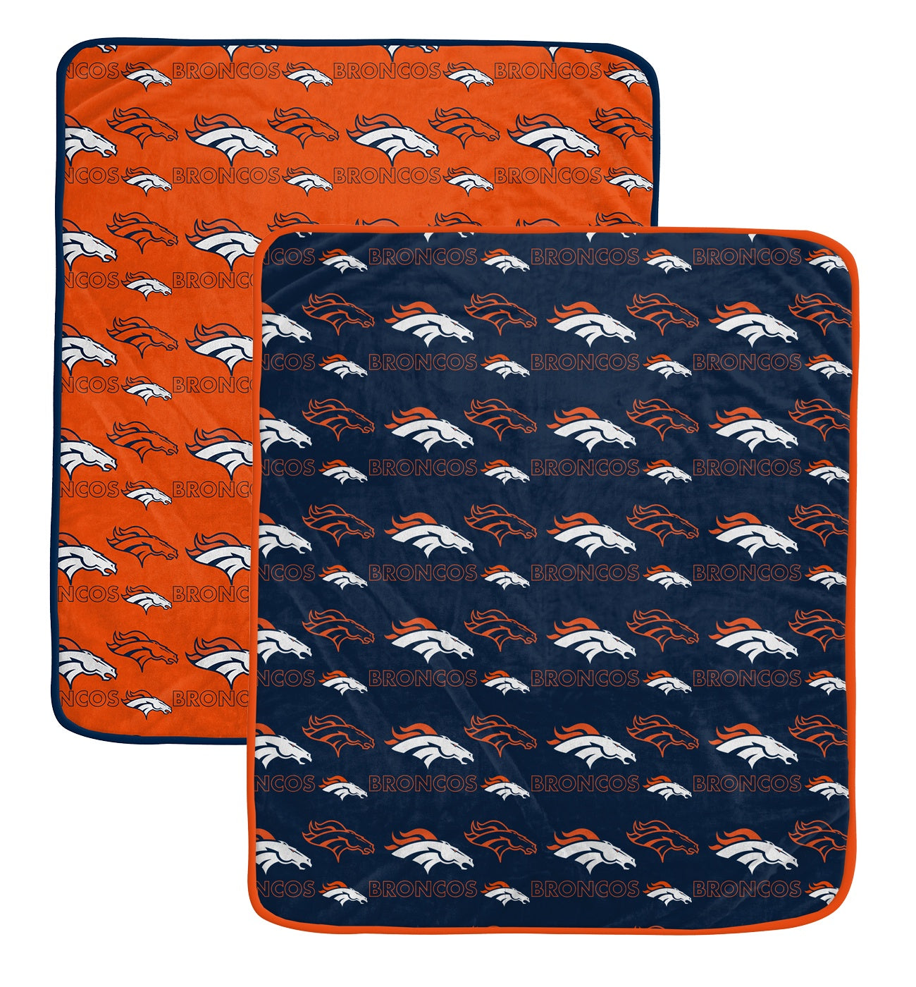 NFL Home & Away Logo Roll 60x70 2 Pack Blanket Set